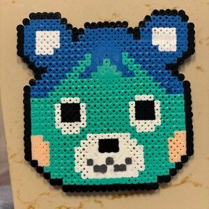 🟡 Animal Crossing Nintendo Bluebear Perler Magnet